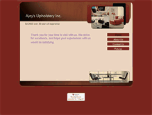 Tablet Screenshot of ajaysupholstery.com